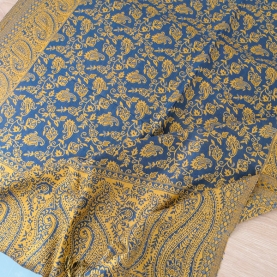 Echarpe indienne tissage floral