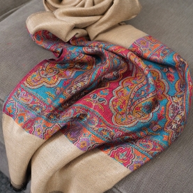 Indian Jamawar knitted scarf