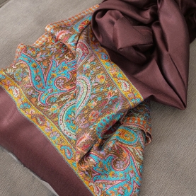 Echarpe indienne tissée Jamawar