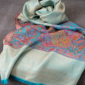 Echarpe indienne tissée Jamawar