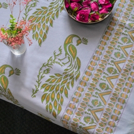 Nappe indienne imprimée