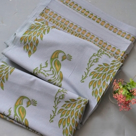 Nappe indienne en coton imprimée