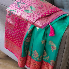 https://www.pankaj-boutique.com-ault/saree-indien-vert-rose.jpg