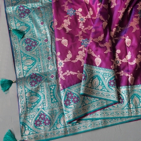 Indian saree satin fabric