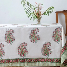 Indian handcrafted printed table cover