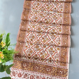 Chemin de table indien artisanal