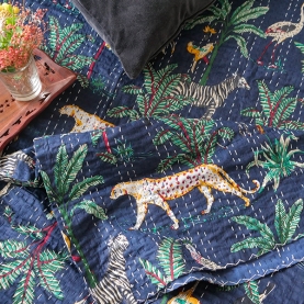 Indian cotton bed cover Kantha