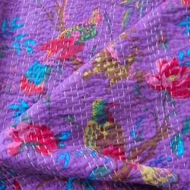 Indian handcrafted cotton bed cover