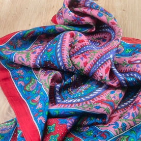 Foulard indien en soie chic