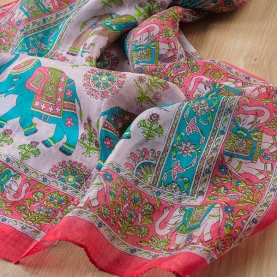 Indian silk scarf