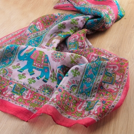 Foulard indien en soie chic