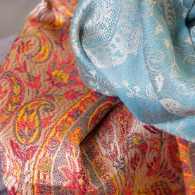 Indian Jamawar knitted scarf