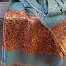 Echarpe indienne tissée