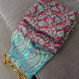 Indian knitted scarf
