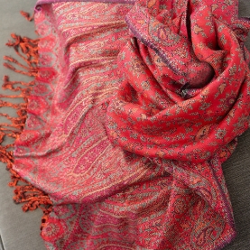 Indian knitted scarf