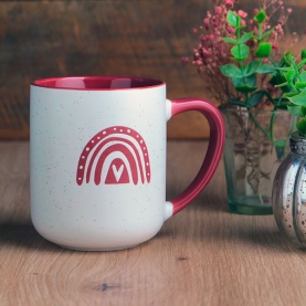 Tasse à thé infuseur Arc-en-ciel rouge 400ml