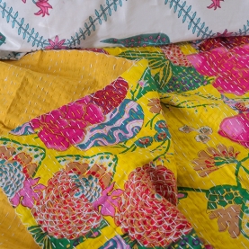 Indian cotton bed cover