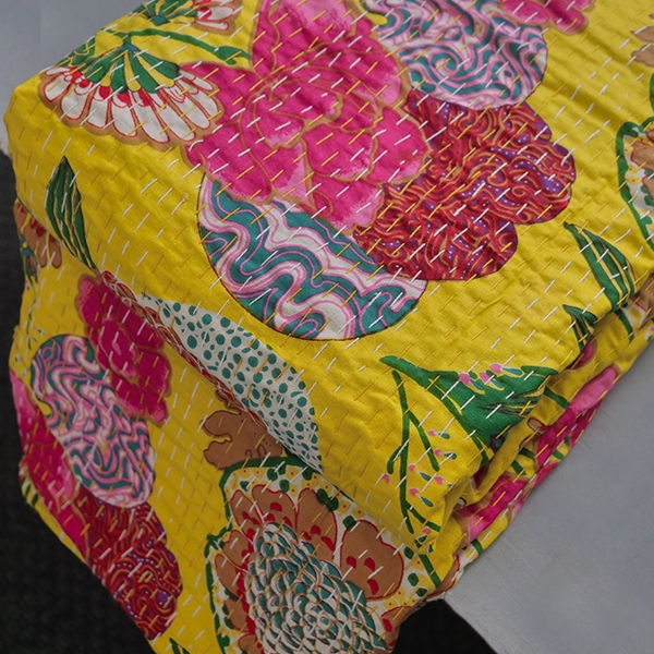 Couvre-lit indien Kantha