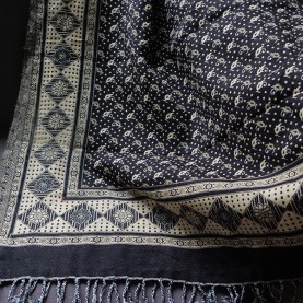 Châle indien en coton mélangé