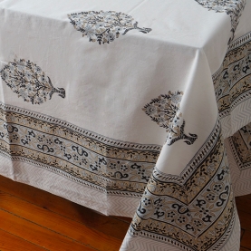 Indian printed cotton table cloth