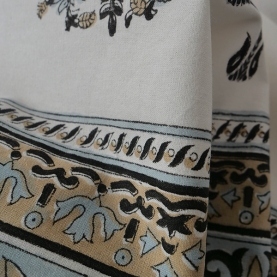 Nappe indienne en coton imprimé