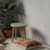 Table d'appoint indienne en bois Fleur de vie