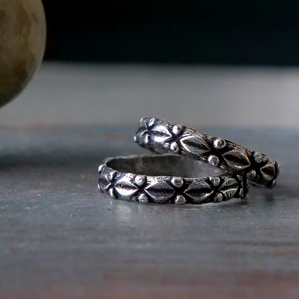 Bague de pied ethnique indienne en métal