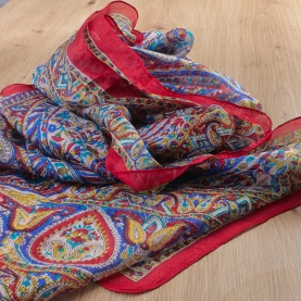 Indian silk scarf fashion