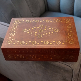 Indian wooden jewellery box