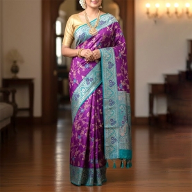 Indian saree satin fabric