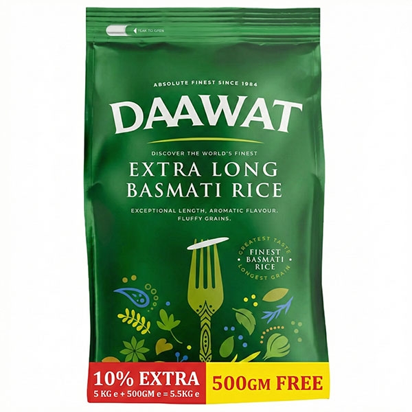 Riz Basmati indien extra long en gros 5.5kg