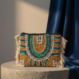 Pochette indienne artisanale