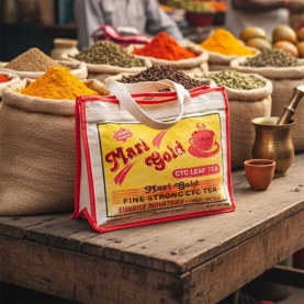 Sac cabas indien en coton tissé Affiche