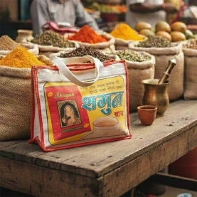 Sac cabas indien en coton tissé Affiche