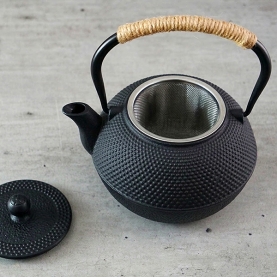 Japanese teapot Cast iron black 1200ml