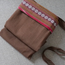Thai cotton skirt Brown color