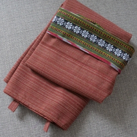 Jupe thaï mi-longue en coton