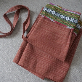 Thai cotton skirt Brown color One-size