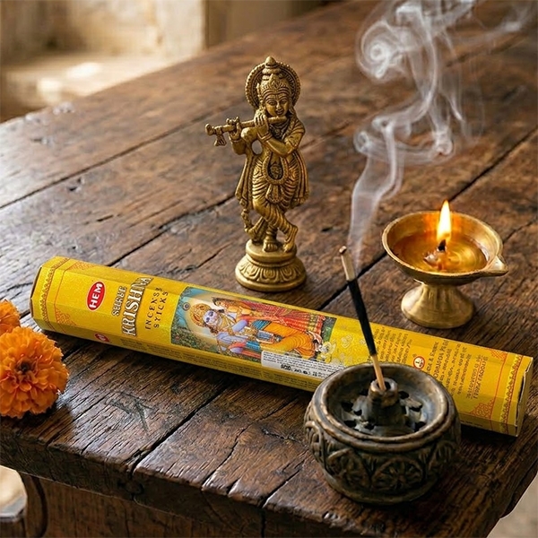 Indian Incense sticks HEM lord Krishna 20g