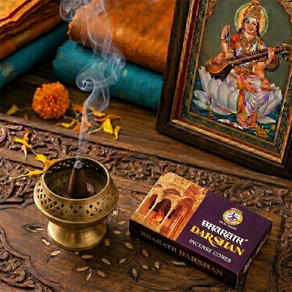 Encens cône indien Bharath Darshan 20g