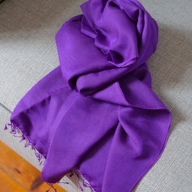 Echarpe népalaise artisanale 7e Chakra