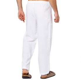 Cotton pants for men white color