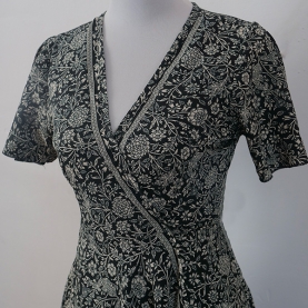 Robe indienne mi-longue imprimée