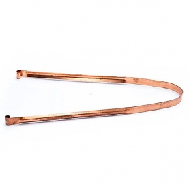 Indian copper tongue scraper for oral hygiene