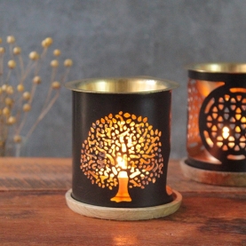 Metal essential oil burner Tree of life
