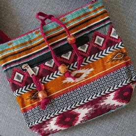 Indian cotton sling bag Jacquard