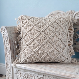 Indian cotton cushion cover L45 Offwhite color