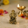 Statuette dieu hindou en laiton Ganesh