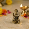 Indian hindu goddess Lakshmi brass statue