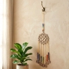 Indian wooden wind chime OM and 7 chakras